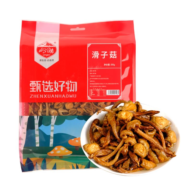 嶺味大興安嶺原產(chǎn)地滑子菇200g