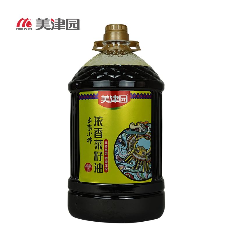 美津园土家小榨浓香菜籽油5L