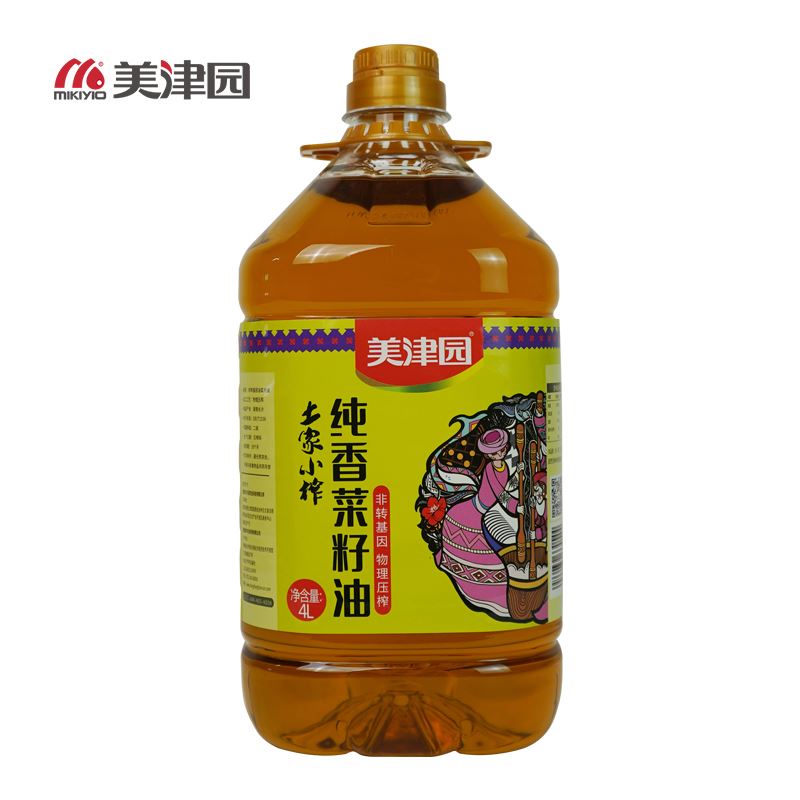 美津園土家小榨純香菜籽油4L