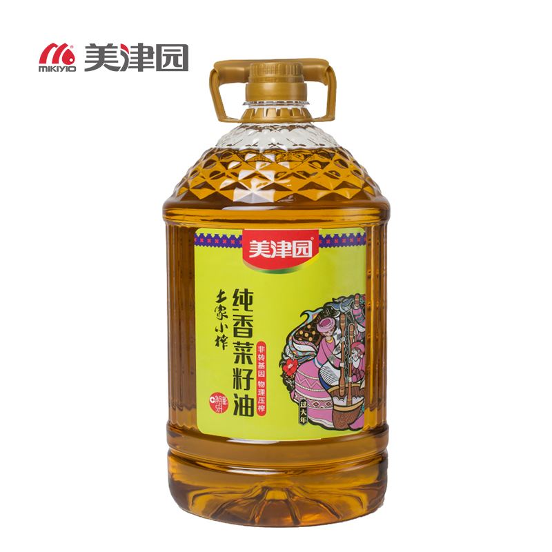 美津园土家小榨纯香菜籽油5L