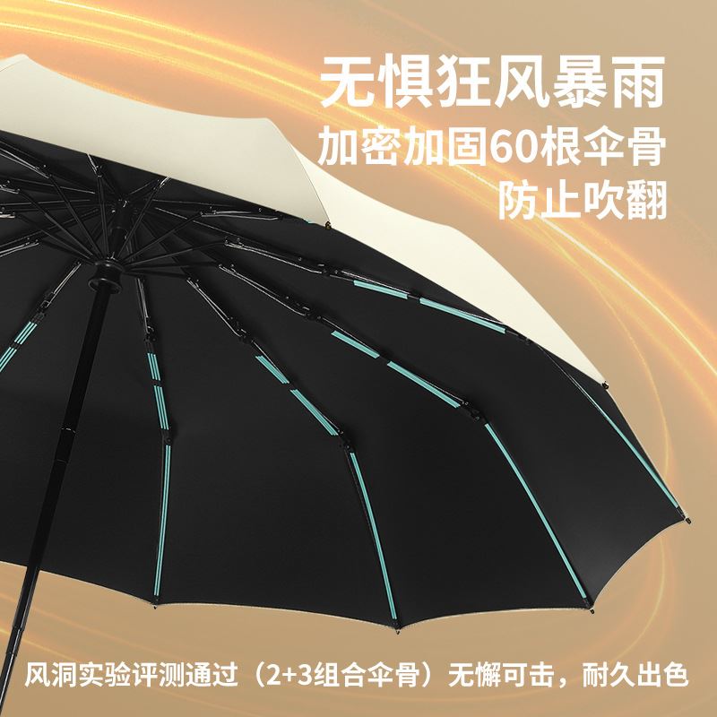 美立方60骨米7全自動抗風折疊雨傘