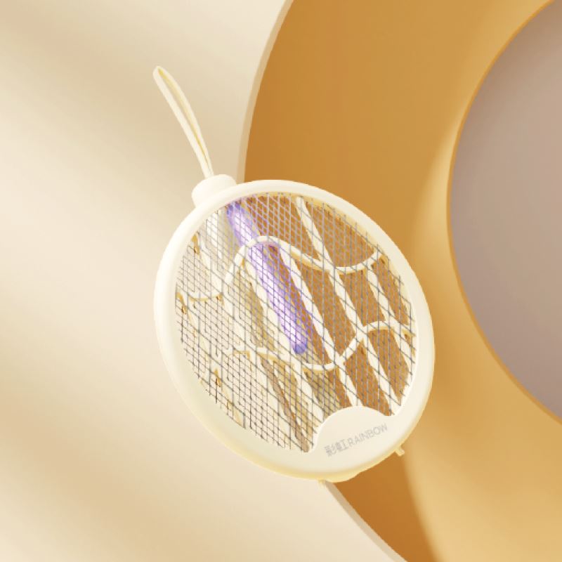 彩虹電蚊拍（二合一誘蚊折疊款）6103