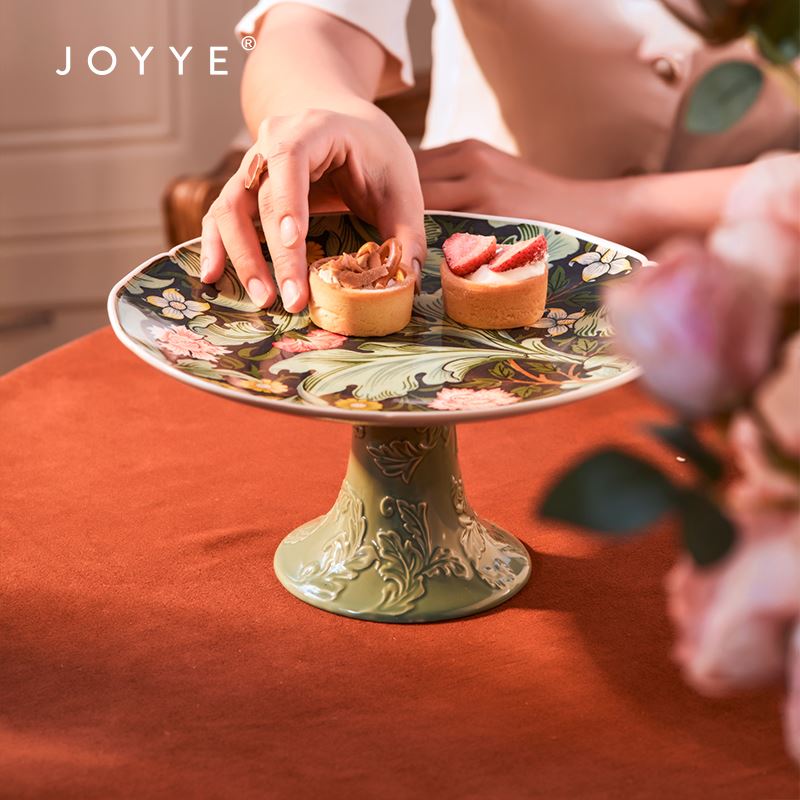 JOYYE威廉·莫里斯輕食高足盤