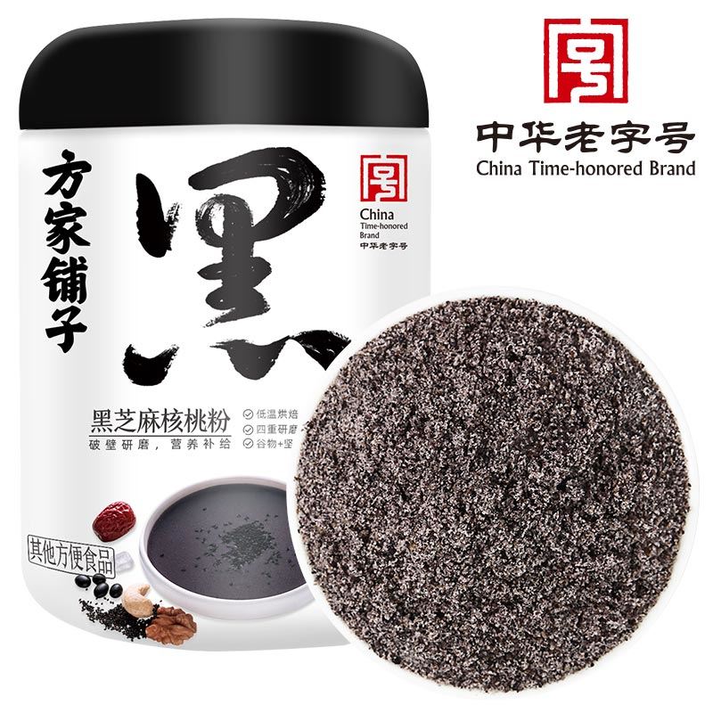 【方家鋪子】黑芝麻核桃粉500g/罐裝