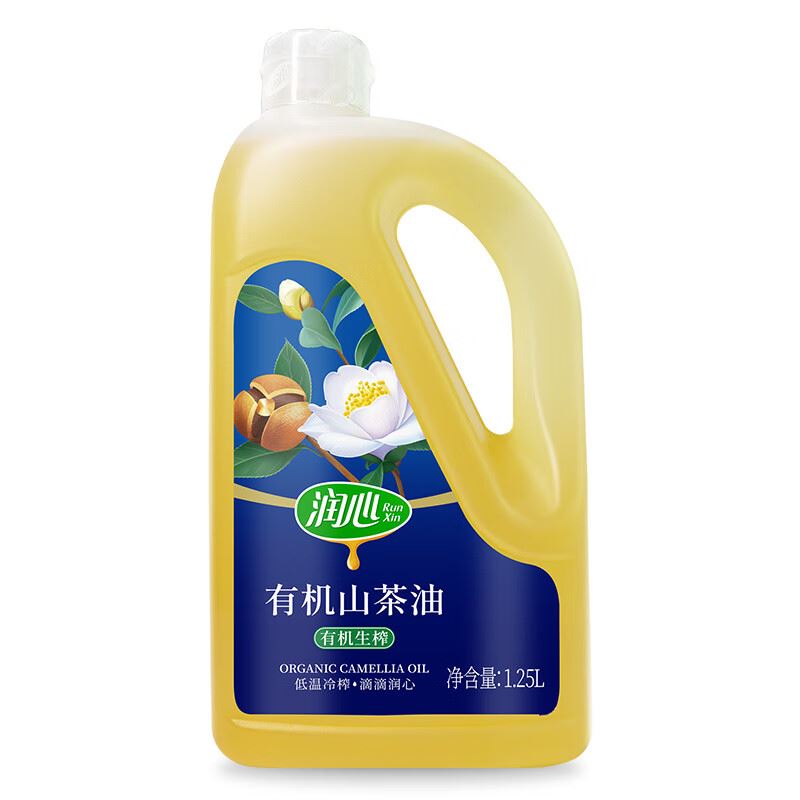 潤心（RunXin）有機生榨山茶油1.25L