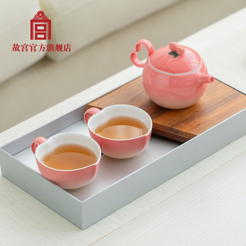 故宮福果桃氣滿(mǎn)滿(mǎn)茶具套裝國(guó)潮商務(wù)文創(chuàng)會(huì)議禮品