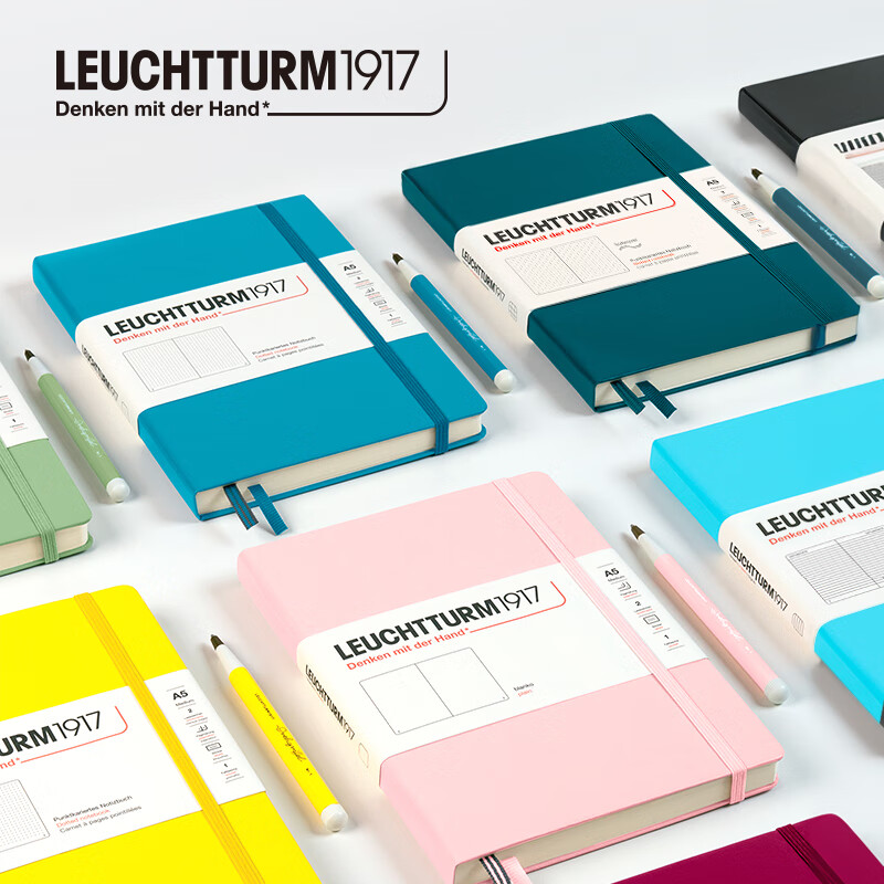 LEUCHTTURM1917德國(guó)燈塔A5中開(kāi)硬皮筆記本