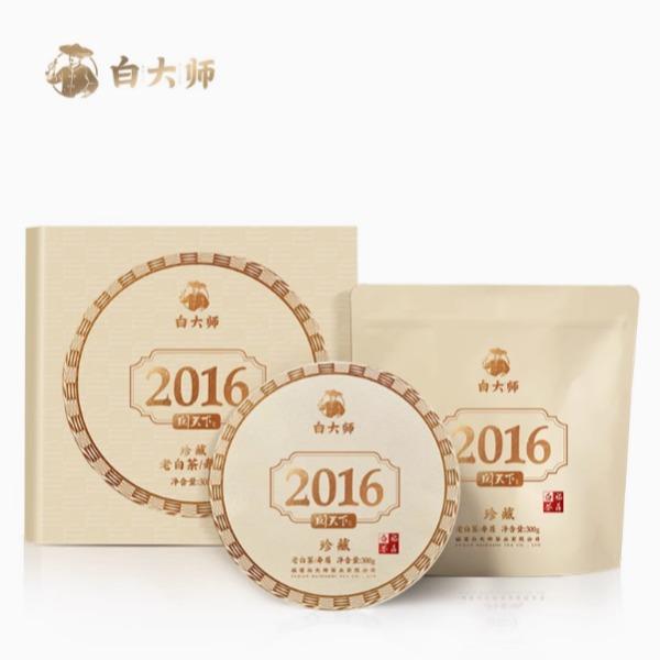 白大师-阅天下2016年寿眉茶饼(5饼装)