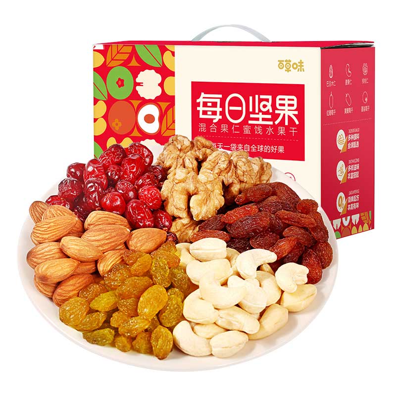 【百草味】每日?qǐng)?jiān)果752g