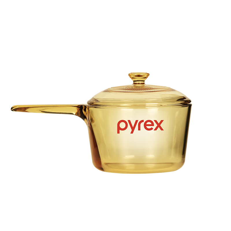 康宁pyrex1.5L单柄透明锅